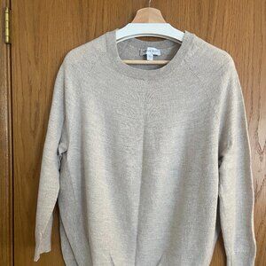 Amour Vert Sweater, Oatmeal Color, Sustainable Brand, Size L